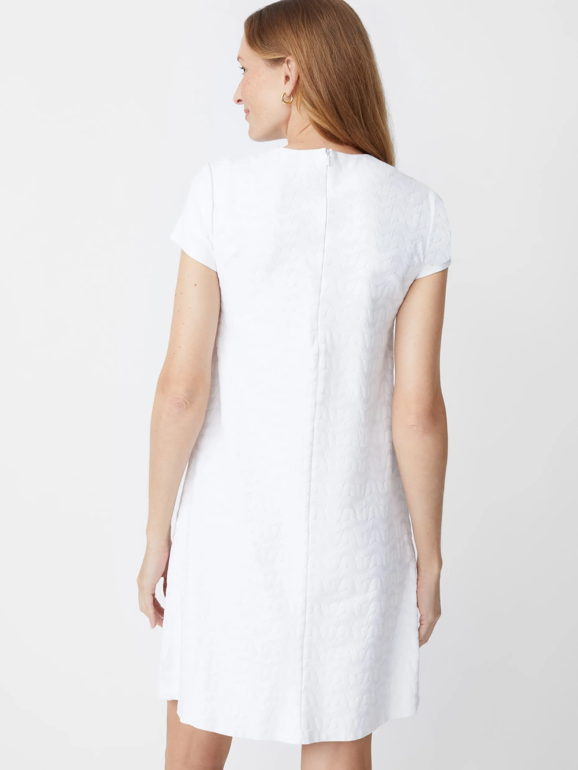 Swing Dress In Deco Tulip Jacquard